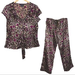 Chanteuse Intimates Women’s Silky Pajama Set Size Medium